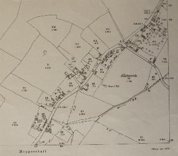 The north of the village in 1901